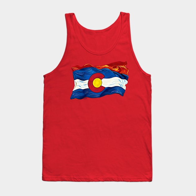 Colorado State Flag Tank Top by Rogue Clone